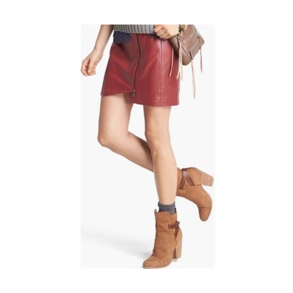 Rag & Bone Women's Boots 6.5 Kinsey Carmel Tan Nubuck Leather Strap Ankle Heel - Picture 1 of 15
